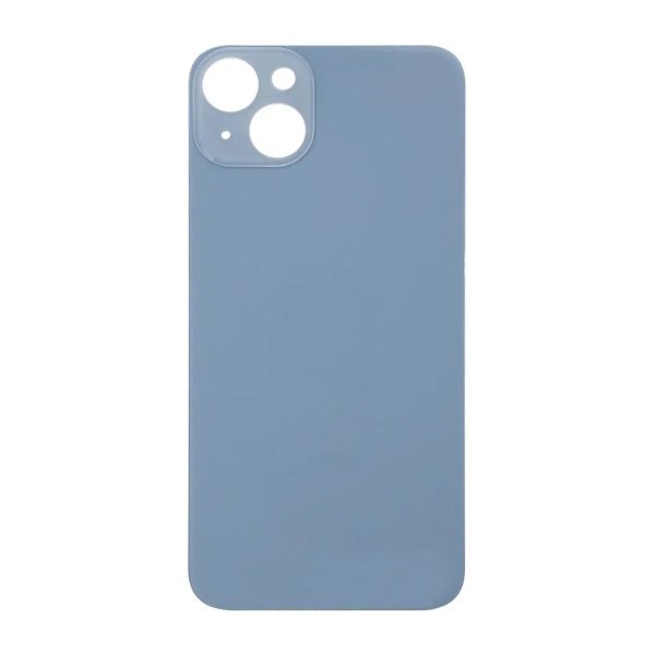 iPhone 14 bagsideglas med selvklæbende tape - blå