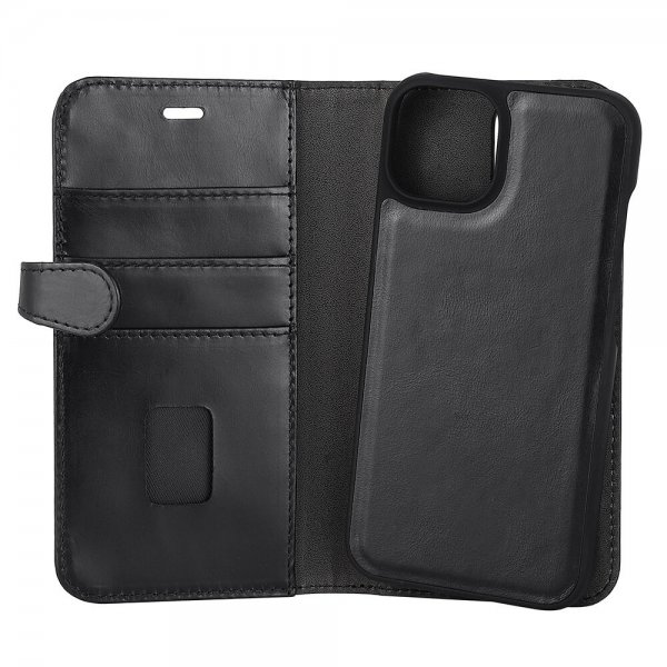 iPhone 13/14/15 Etui 2-in-1 Detachable Wallet Sort