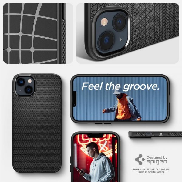 iPhone 14 Plus Cover Liquid Air Matte Black