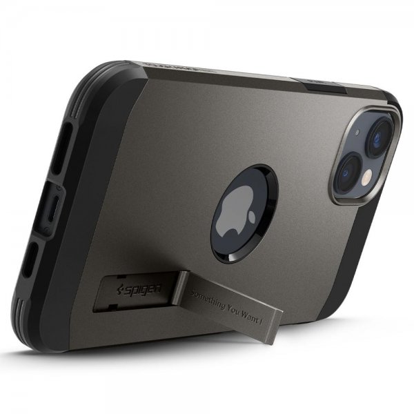 iPhone 14 Plus Cover Tough Armor MagFit Gunmetal