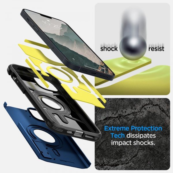 iPhone 14 Plus Cover Tough Armor MagFit Navy Blue