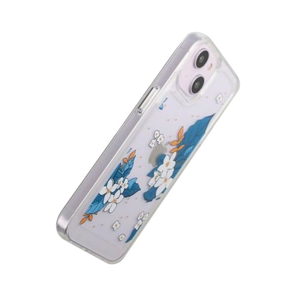 iPhone 14 Cover Motiv Blå Blad