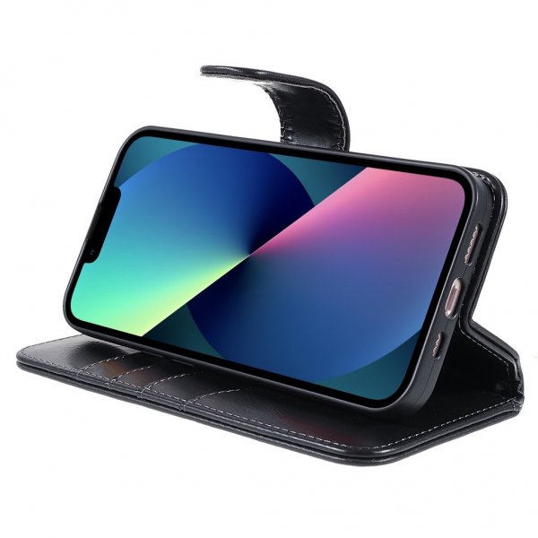 iPhone 14 Plus Etui Essential Leather Raven Black