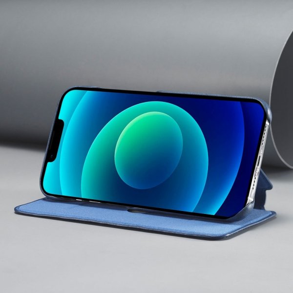 iPhone 14 Plus Etui Flip Blå