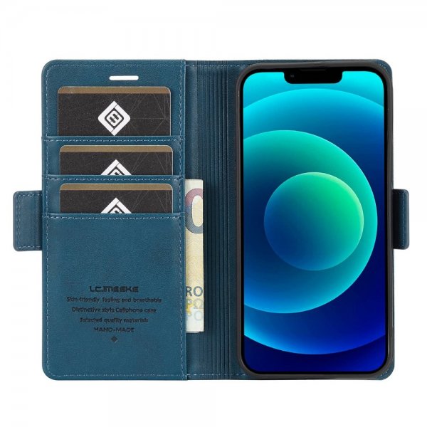 iPhone 14 Plus Etui med Kortholder Blå