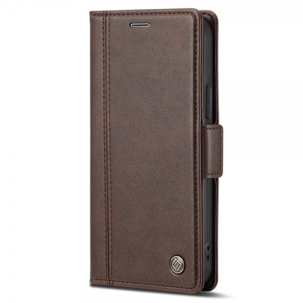 iPhone 14 Plus Etui med Kortholder Brun