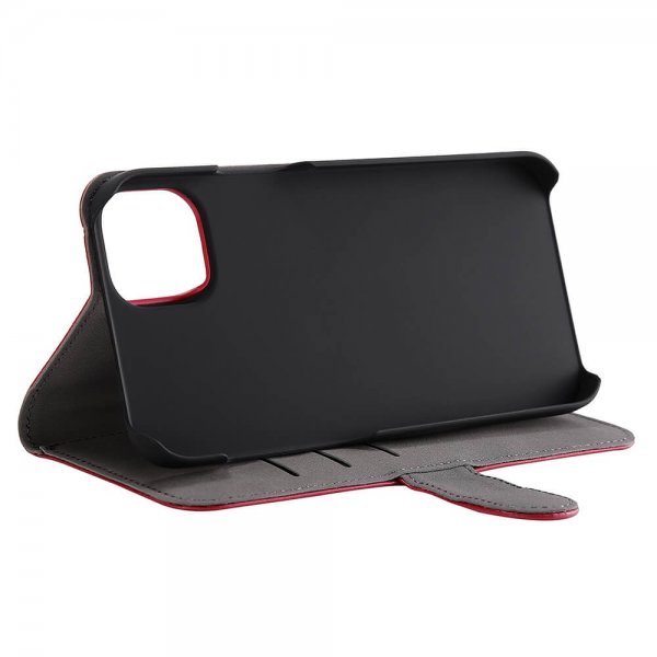 iPhone 14 Plus Etui med Kortholder Rød