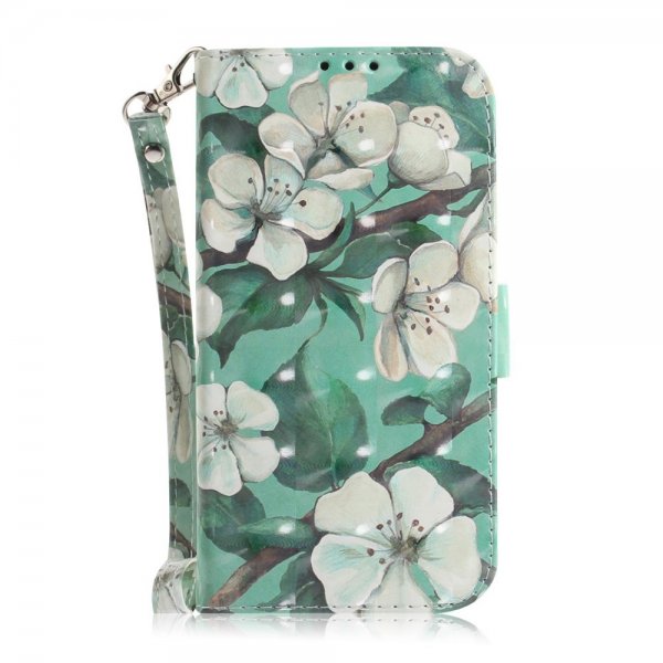 iPhone 14 Plus Etui Motiv Hvid Blomster