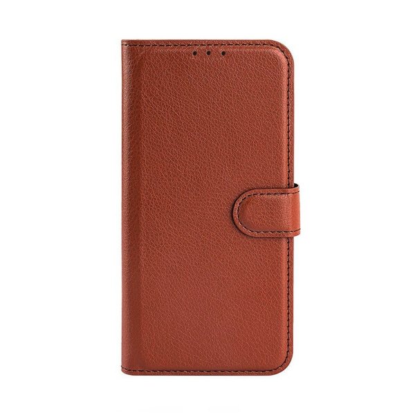 iPhone 14 Plus Etui med Stativ Brun