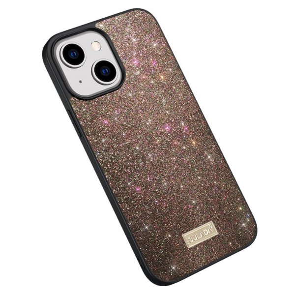 iPhone 14 Plus Cover Glitter Roseguld