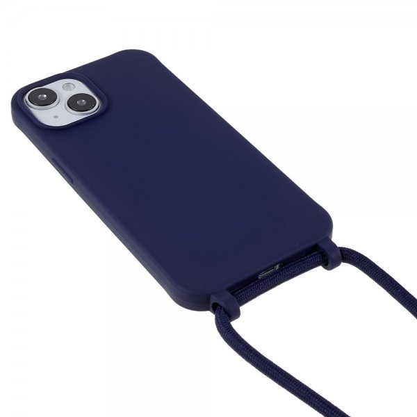 iPhone 14 Plus Cover med Strop Blå