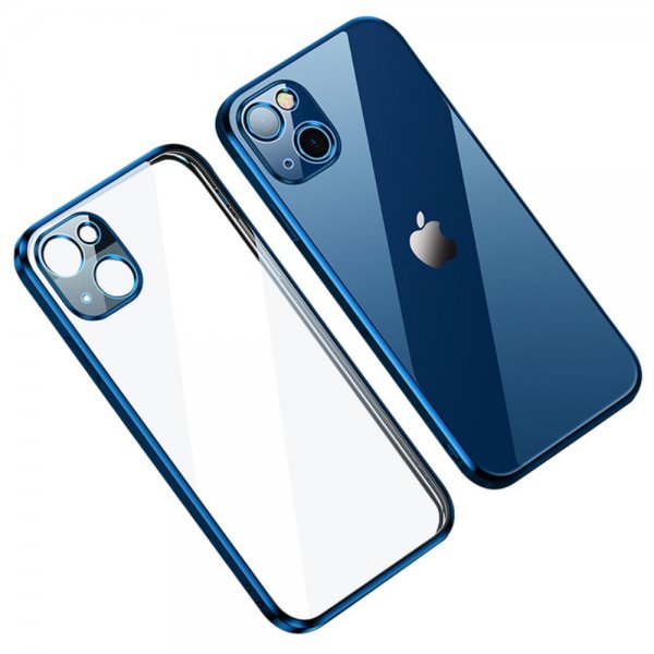 iPhone 14 Plus Cover Pletteret Kant Blå