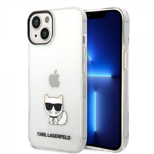 iPhone 14 Plus Cover Printed Choupette Transparent
