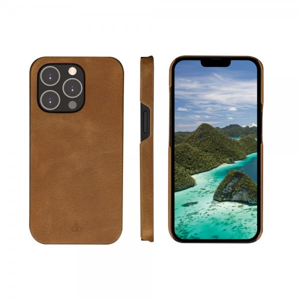 iPhone 14 Pro Etui Lynge Tan