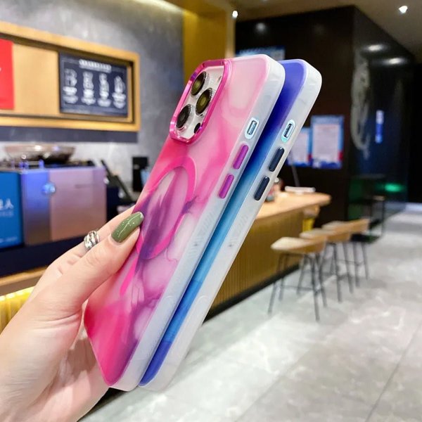 iPhone 14 Pro Cover Mønster Lyserød
