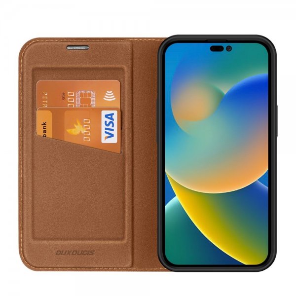 iPhone 14 Pro Max Etui Skin X2 Series Brun