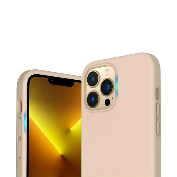 iPhone 14 Pro Max Cover Silikone MagSafe Beige
