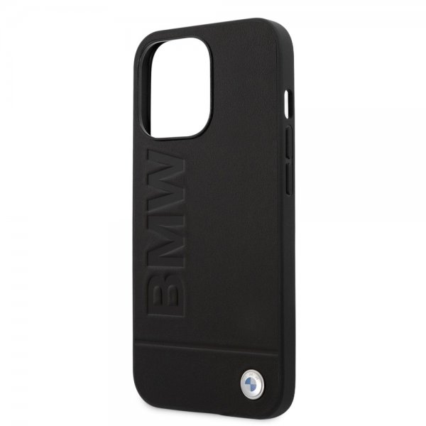 iPhone 14 Pro Max Cover Hot Stamp Metal Logo Sort