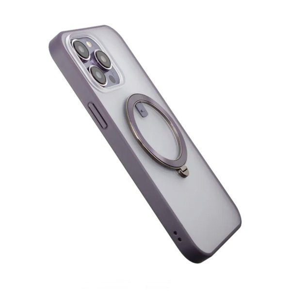 iPhone 14 Pro Max Cover Roterbart Stativ Lilla