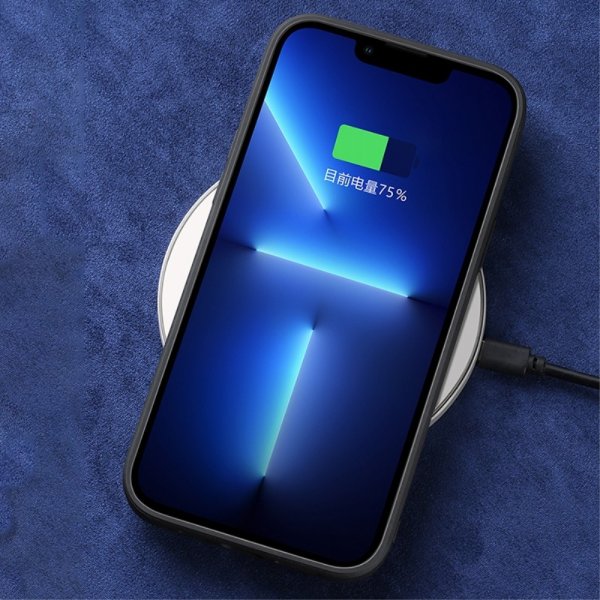 iPhone 14 Pro Max Cover Ruskind tekstur Blå