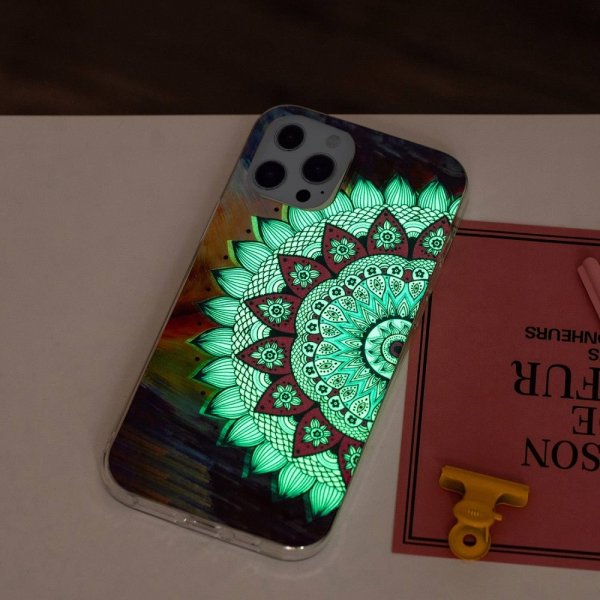 iPhone 14 Pro Max Cover Motiv Blå Mandala