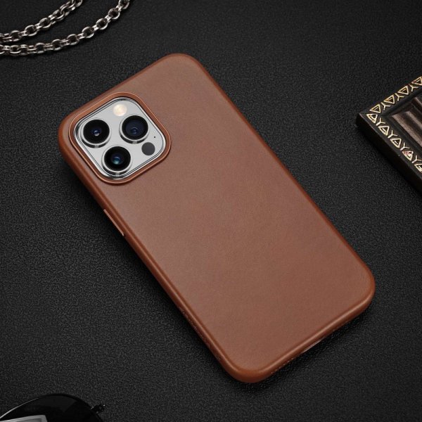iPhone 14 Pro Max Cover Naples Series MagSafe Lysebrun