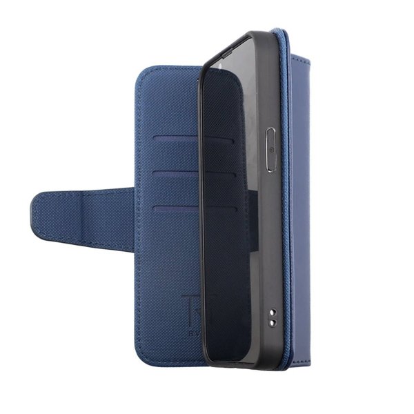 iPhone 14 Pro Etui Udfoldelig Kortholder Blå