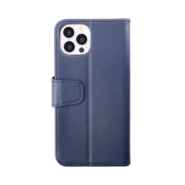iPhone 14 Pro Etui Udfoldelig Kortholder Blå
