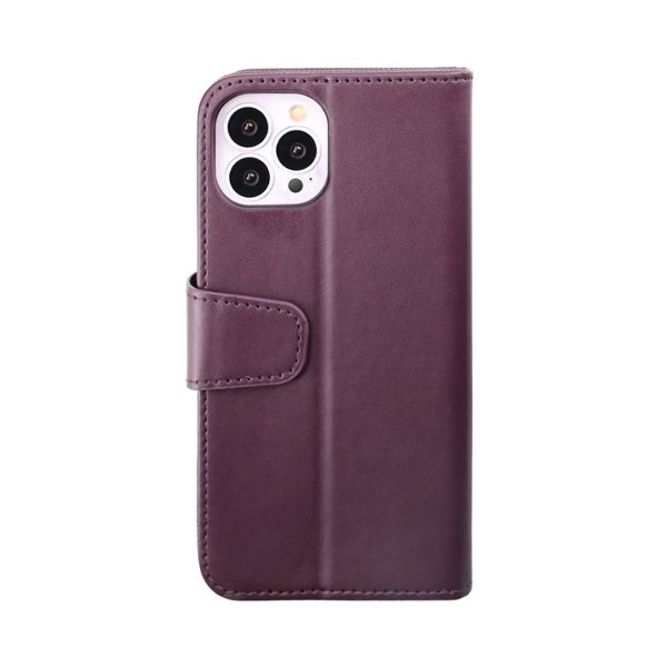 iPhone 14 Pro Etui Udfoldelig Kortholder Lilla