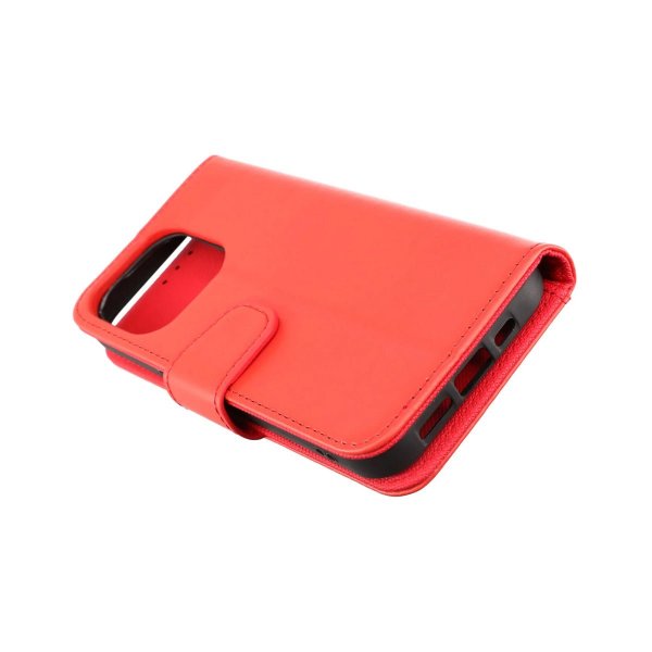 iPhone 14 Pro Etui Udfoldelig Kortholder Rød