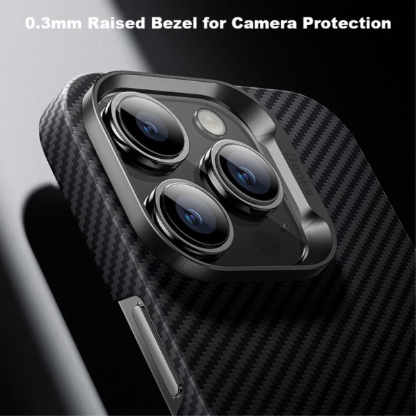 iPhone 14 Pro Cover Kevlar MagSafe Sort