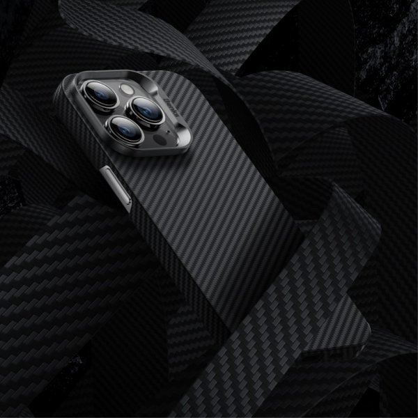 iPhone 14 Pro Cover Kevlar MagSafe Sort