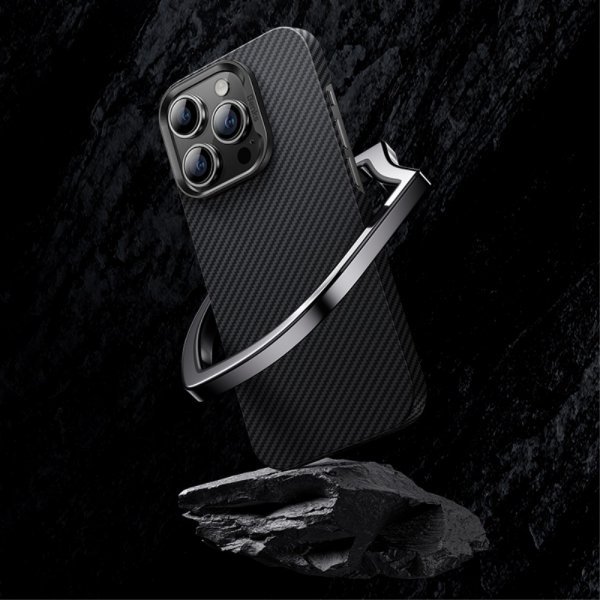 iPhone 14 Pro Cover Kevlar MagSafe Sort