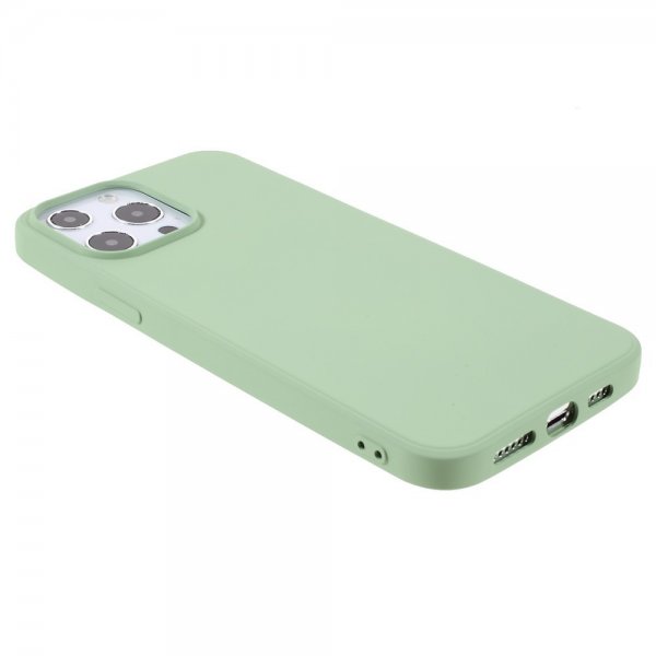 iPhone 14 Pro Cover Liquid Silicone Lysegrønn