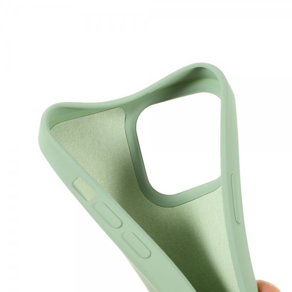 iPhone 14 Pro Cover Liquid Silicone Lysegrønn
