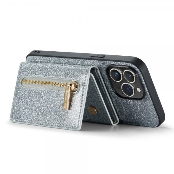 iPhone 14 Pro Cover M3 Series Aftageligt Kortholder Sølv