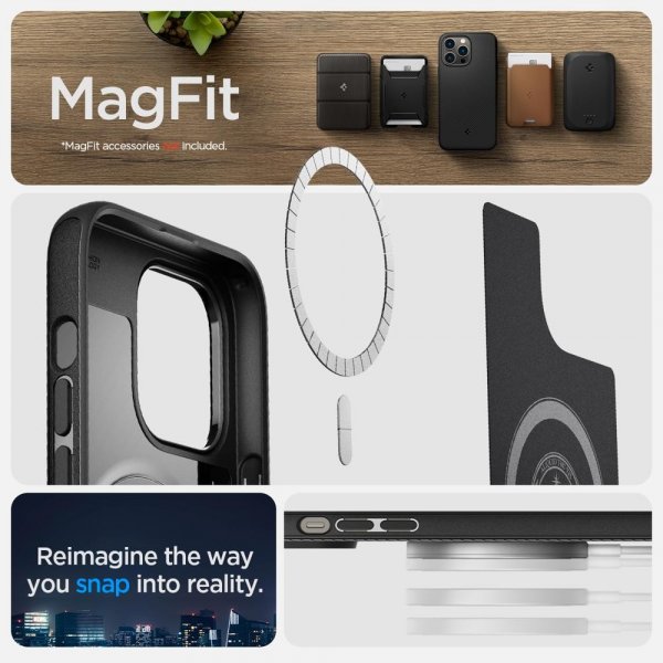 iPhone 14 Pro Cover Mag Armor MagFit Matte Black