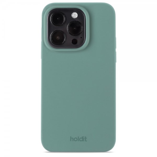 iPhone 14 Pro Cover Silikone Moss Green