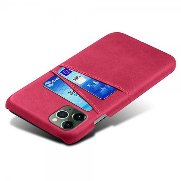 iPhone 14 Pro Cover Kortholder til to kort Magenta