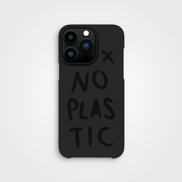 iPhone 14 Pro Cover Plantebaseret No Plastic Charcoal Black