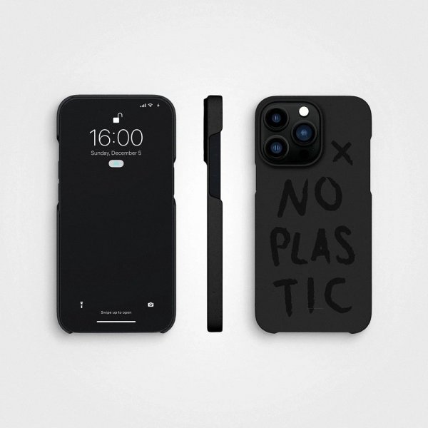 iPhone 14 Pro Cover Plantebaseret No Plastic Charcoal Black