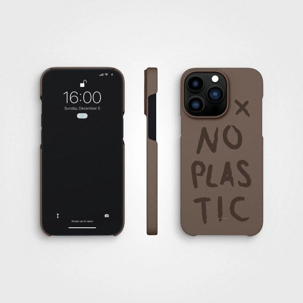 iPhone 14 Pro Cover Plantebaseret No Plastic Earth Brown