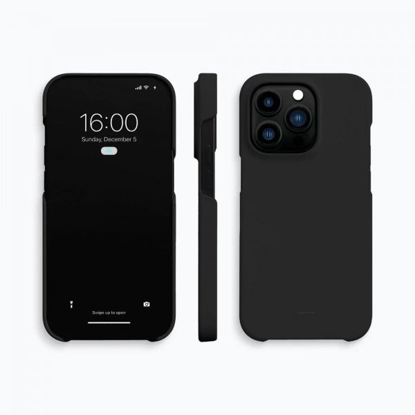 iPhone 14 Pro Cover Plantebaseret Soft Charcoal Black