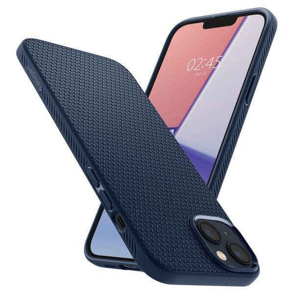 iPhone 14 Cover Liquid Air Navy Blue