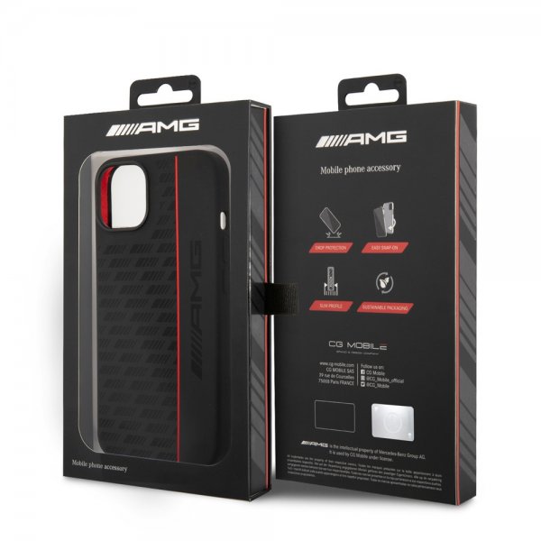 iPhone 14 Cover Liquid Silicone Carbon Pattern Sort