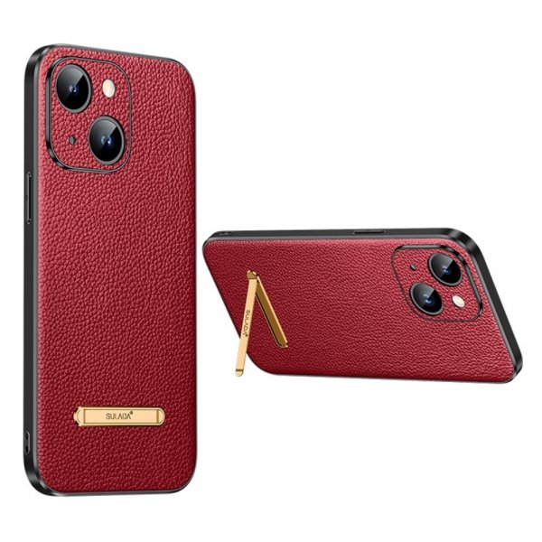 iPhone 14 Cover med Stativ Rød