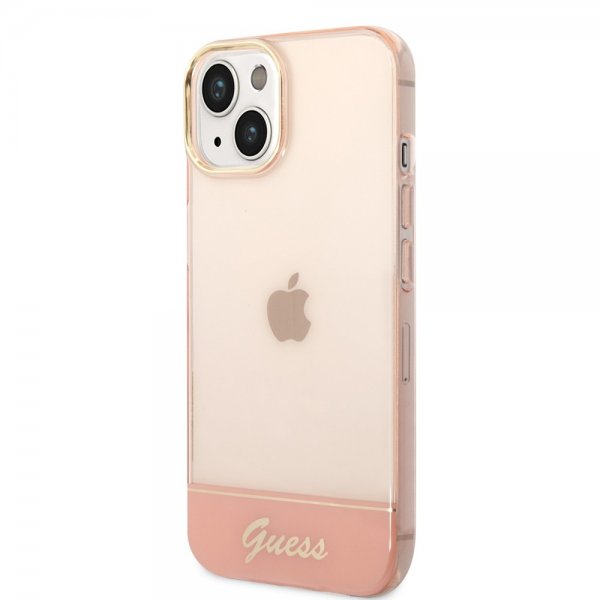 iPhone 14 Cover Translucent Lyserød