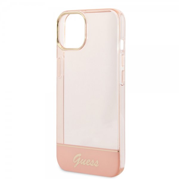 iPhone 14 Cover Translucent Lyserød