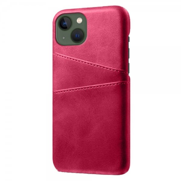 iPhone 14 Cover Kortholder til to kort Magenta