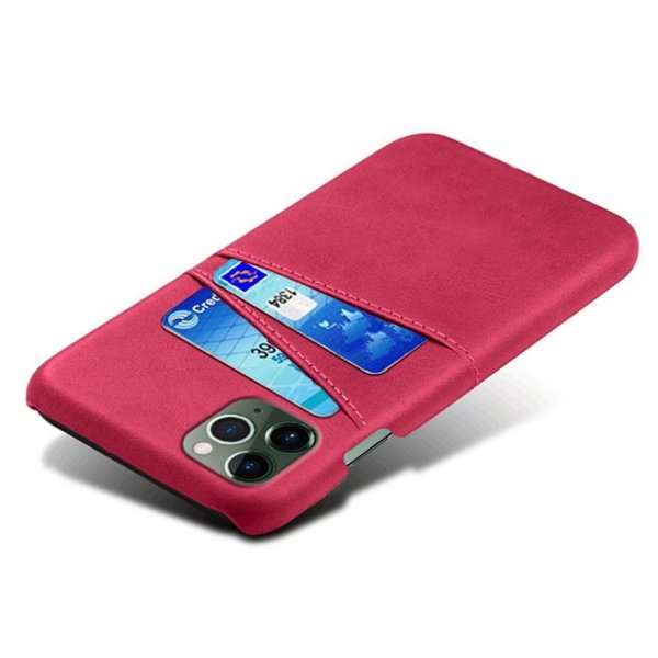 iPhone 14 Cover Kortholder til to kort Magenta